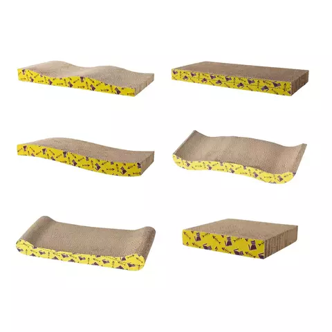 Arranhando Lounge Bed para gatos, Coçar Board, Coçar cama, Papelão, Scratch Pad, Ninho, Gatos pequenos, médios, grandes