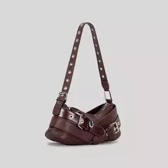 Bolsa de ombro de couro PU punk para mulheres, bolsa feminina, axila designer, cintos vintage, deco, luxo, bolsa feminina - loja online
