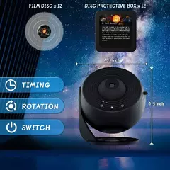 Projetor LED Starry Sky para crianças, projetor Galaxy, lâmpada noturna do planetário, sala decorativa, Kids Gift, rotação de 360 °