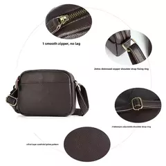 Joyir nova bolsa de ombro de couro genuíno masculino grande capacidade horizontal vintage lichia padrão ombro único saco inclinado para homem na internet