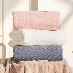Grosso Coral Velvet Toalha de Banho, Quick-Secagem Toalha Comfortbath, Macio, Super Grande, Absorvente, Alta Qualidade, 70x140cm na internet