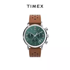 TIMEX-Men's Luxury Trend Quartz Watch, Impermeável, Multi Função, Fantasia, Redondo, Inoxidável, Três Olhos