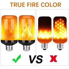 Emulação LED Dinâmica Flame Light, Lâmpada De Milho, Lâmpada De Efeito Flickering, Lâmpadas Criativas, Decoração De Casa, E14, E27, B22, AC 85-265V