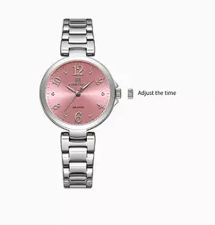 Naviforce relógio de pulso feminino, pulseira de aço inoxidável, impermeável, quartzo, romântico, marca superior, 2023 na internet