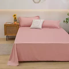 Lençol de algodão puro cor, cor pura simples, peça única, Skin-Friendly, dormitório estudantil, cama de solteiro e casal - comprar online