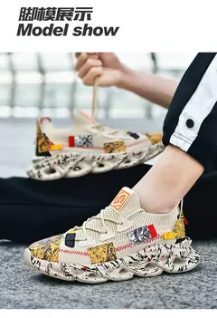 Tênis de corrida respirável de luxo masculino, Tênis Casual Masculino, Treinador de tênis, Mocassins Moda Corrida