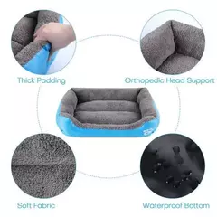 Cor quadrada inverno macio casa quente para cama de cachorro para tapete de cachorro à prova dwaterproof água cama de gato para animais de estimação para grande médio pequeno casa de cachorro na internet