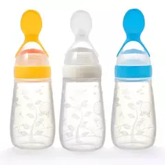 Baby Feeding Bottle com Fruit Chupeta Set, Toddler Spoon, Legumes frescos, Kids Feeder Supplies, 4Pcs - Wolf Magazine