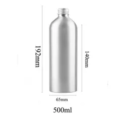 Garrafa de alumínio 20 pces com tampa 30ml-garrafa de alumínio 500ml garrafas recarregáveis garrafa de viagem recipiente cosmético portátil Jx156-20 - Wolf Magazine