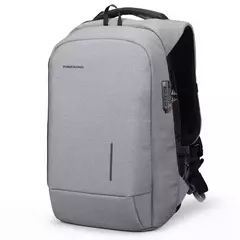 Kingsons-Mochila masculina para laptop, sacos de carregamento USB multifunções, mochilas antifurto e repelente de água, 15 in, 17 in, moda na internet