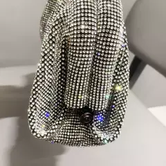 Handmade Strass Evening Clutch Bags com Punho Brilhante, Novas Dobras Bolsas, Handmade Bolsas, Designer De Luxo, Festa De Casamento, Alta Qualidade - Wolf Magazine