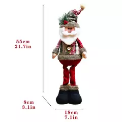 Imagem do Bonecas de Natal infantis, Papai Noel, boneco de neve, rena, mantel de mesa, presentes para bebê, perna, 2024