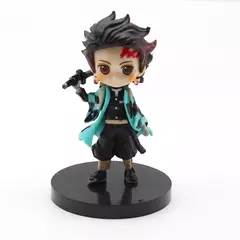 6 pçs/set Anime Demon Slayer Figura Kimetsu No Yaiba Figura Q Posket Kamado Tanjirou Kamado Nezuko Agatsuma Figura Brinquedos 7cm - loja online