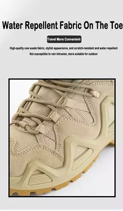 Botas táticas de combate impermeáveis masculinas, Botas de tornozelo para caminhadas ao ar livre, Escalada botas de combate na internet