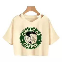 Disney o rei leão colheita topo t camisa recortada harajuku camiseta hakuna matata tshirt feminino topo t roupas femininas - loja online