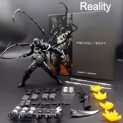 Novo venom revoltech incrível yamaguchi figuras agente veneno anime figura modelo coleção eugene thompson revoltech figura presente
