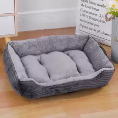 Cor quadrada inverno macio casa quente para cama de cachorro para tapete de cachorro à prova dwaterproof água cama de gato para animais de estimação para grande médio pequeno casa de cachorro - comprar online