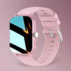 Relógio inteligente quadrado para homens e mulheres, rastreador de fitness, relógio inteligente esportivo, toque de discagem, música, Smartclock para Android, iOS