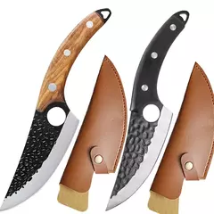 Handmade Forjado Viking Chef Faca com Tampa, Carne Cutelo, Faca De Pesca, Aço Inoxidável, Cozinha Butcher Desossa Faca, 5.5";;VERDADEIRO;;"brown black na internet
