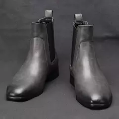 Botas de couro chelsea masculinas, marca de moda confortável, # KD431, 40-46, 2024 - loja online