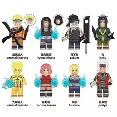 Imagem do Naruto akatsuki blocos de construção figura ação brinquedos anime modelo periférico crianças bloco figuras acessórios bonecas criança brinquedo presentes