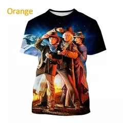 Camiseta Estampada 3D Homem e Mulher De Volta Para o Futuro, Streetwear com decote O, Moda Casual, Esportes, Menino, Menina, Tops Engraçados, Verão - comprar online