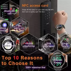 Imagem do Huawei Sports Smartwatch impermeável para homens, 1.85 "tela AMOLED, bússola GPS NFC, chamada Bluetooth, novo Smartwatch, 2022