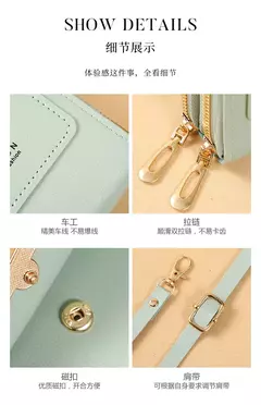 Buylor-Bolsa de couro feminina, tela sensível ao toque, bolsa para celular, bolsa de ombro pequena, macia, feminina, barata, transversal - comprar online