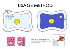 Imagem do Infinno Inflável Tummy Time Mat, Premium Baby Toys, Water Play Mat para Bebês e Crianças
