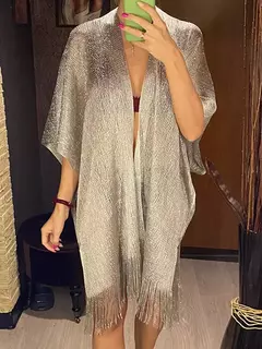 Moda borla ouro bikini cobrir sexy vestido de praia túnicas para mulheres beachwear verão cover-ups kaftan vestido de noite xales - Wolf Magazine