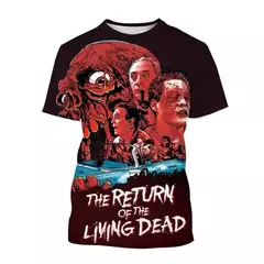 Unisex Return Of The Living Dead 3D Impresso Horror Filme T-Shirt, Moda Casual, - Wolf Magazine