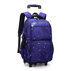 Mochila escolar com rodas para crianças, Mochila de rolamento para menino, Mochila escolar com rodas, Mochila de bagagem de mão, 6 rodas na internet