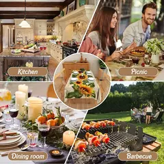 Toalha de mesa retangular girassol, Vintage Farmhouse Waterproof Durable Tablecloth para Home Kitchen Sala de jantar Outdoor Picnic Mat na internet