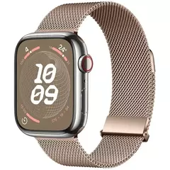 Correia para Apple Watch Band, Pulseira Milanese, Cinto de Metal, 45mm, 44mm, 42mm, Ultra 49mm, 38mm, 40mm, 41mm, iWatch Series 9, 8, 7, 6, 5, 3, SE - comprar online