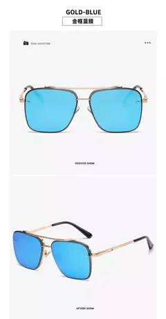 Imagem do Óculos de sol piloto quadrado masculino e feminino Flight Seven Rock, estilo Mach 6, gradiente, design de luxo, moda, 2022
