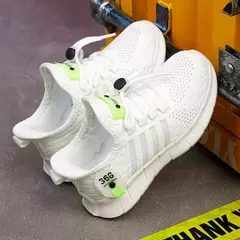 Imagem do Moda calçados esportivos para crianças, tênis de malha respirável para meninos e meninas, sapatos leves ao ar livre