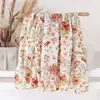 Recém-nascido Bambu Algodão Musselina Cobertor Set, infantil Recebendo Cama, Carrinho Capa, Swaddle, Leopardo