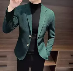 Blazer fino preto slim fit masculino, jaquetas masculinas, casaco de negócios, estilista de luxo, roupas de alta qualidade, novo, 2021