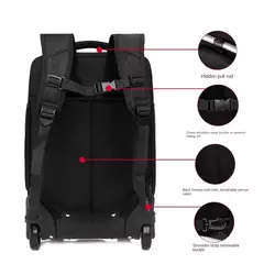 Saco de embarque multifuncional, mochila de negócios dura, trole bag, mala de viagem, bagagem de rolamento, grande capacidade, 19";;VERDADEIRO;;"Blue,19