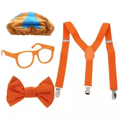Novo Be Like Engineer Dress Up! Role play traje chapéu óculos suspensórios gravata borboleta cosplay acessórios de festa em casa - comprar online