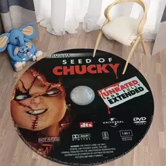Filme cd tapete dvd criativo tapete redondo círculo tapete de banho presente lembrança decoração para casa tapetes para cozinha quarto sala estar - Wolf Magazine