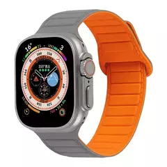 Pulseira Magnética de Laço de Silicone para Relógio Apple, Banda, Ultra, 49mm, 45mm, 44mm, 40mm, 41mm, Pulseira para Série iWatch, Ultra 8, 7, 6, SE, 5, 4, 3 - comprar online