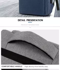 Imagem do Mochila simples e elegante, mochila multifuncional de grande capacidade para deslocamento, viagens de negócios, bolsa para computador de estudante-ll