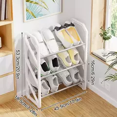 Criativo Home Shoe Cabinet, 3 Camada De Armazenamento Rack, Montagem Porta Do Quarto, Caixa De Sapato, Classificação E Armazenamento Rack, Produtos Domésticos - loja online