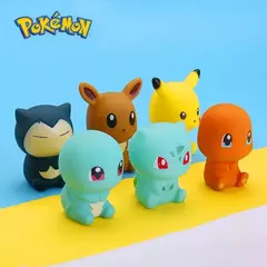 6 pçs pokemon pikachu figuras banheiro banho chuveiro do bebê crianças jogar brinquedos de banho de água crianças aspersão chuveiro brinquedos de descompressão