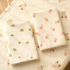 Tapete de urina lavável impermeável para bebê Protetor de cama bonito dos desenhos animados Cama de fralda Pano respirável Almofadas de urina para crianças na internet