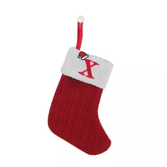 Imagem do Natal alfabeto tricô meias, enfeites de árvore, decorações para casa, Noel, ano novo, presente de Natal, 2025, 2024