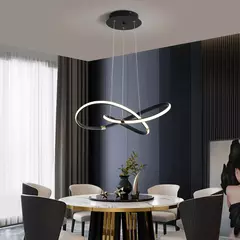 Dia540mm moderno led pingente lustre lâmpada 90-265v suspensão pendurado luzes do candelabro para sala de jantar cozinha bar loja na internet