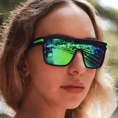 CRIXALIS-óculos polarizados para homens e mulheres, óculos UV400, quadrado, extragrande, anti-reflexo, espelho motorista, moda masculina na internet