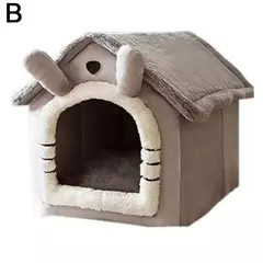 Casa dobrável para animais de estimação, ninho removível para cachorros, lavável, casa macia para dormir para cães extra pequenos e gatos pequenos e médios - comprar online